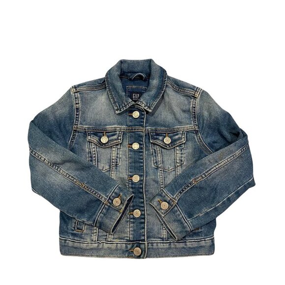 Gap Denim Girl's Denim Jean Jacket - Size Small 6/7 - Excellent! - Picture 1 of 1